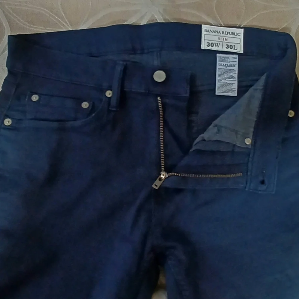 2 Banana Republic Slim Navy and Khaki Pants!